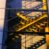 Staircase visible from outside the building