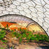 The terraces of the quarry wall combine with Grimshaws structure to create a sapce which is awe-inspiring