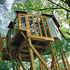 The Hexenbesenraum (1991-96) - an aerial observatory - stands high among the trees. An inclined bridge connects it to the Hexenhaus