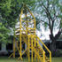 Yellow look-out in the courtyard