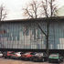 The patched up glazing prior to refurbishment