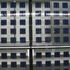 Facade mock-up of the south facade showing photovoltaic cells