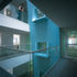 Contrasting materials and colours reinforce the expression of the different activities the buildings elements contain
