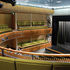 View of auditorium, in a new oval construction, from the gallery
