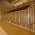 Sound insultation round the hall attains Dw72, enough to muffle a car alarm in the carpark below