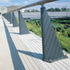 Robust balustrades along the piazza