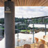Spaces have a pavilion-like feel enhanced by the canopies and are 