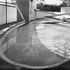 End view of the pool showing the arrangement of the ramps