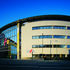 View of the Bioscience Centre and entrance to the public square