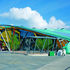 The distinctive organic shape of Global Garden