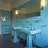 Turquoise tiling in the parents