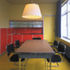 The primary colours of the restored dining room