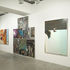 Art gallery interior, display walls