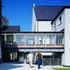 Glazed walkways connect the psychology building to an existing terrace