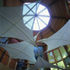 Cupola provides a skylight above allowing natural light to flood the atrium