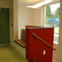 View over the stair and out across the green