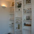 More shelving integrated within the walls