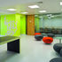 Reception and breakout area with seminar room behind