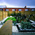 Each house has its own back garden