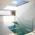 The elegant glass floor and balustrade