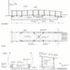 Plan, detail and cross section section through bridge support