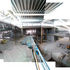 The site during construction. As the concrete frame was going up, workshops allowed the team to work on refining details