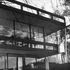 View of the open-sided end elevation. The upstand is a mild steel Vierendeel girder which forms a visual extension of the window above.