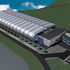 The tube shaped centre is clad in Kalzip standing seam aluminium