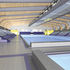 15 pairs of glulam beams, each spanning 50m, support the centre