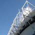 Sunderland football stadium is separated from the centre by an access road