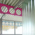 Detail of interior showing materials. colour and translucency