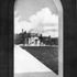 View of the Hall of Memory, looking across the lawns, from the colonnade