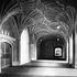 The crush hall, leading direct from the entranc staircase on the right to the Great Hall on the left