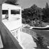 The roof terrace is paved with 