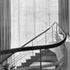 Main staircase hall. The balustrade has stainless steel balusters, cellulosed flat rails and a handrail of polished birch