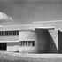 View taken from the highground, showing the 18-metre hangar opening