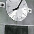 Three-foot stainless steel clock