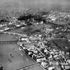 Aerial view of the south bank and the Festival Hall
