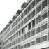 The south elevation of the six-storey block showing the double glazed walls