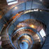 View down the helical staircase