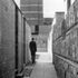 Passage between two blocks of housing