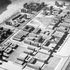 Model of university masterplan