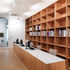 Private office with bespoke oak furniture and corian surface