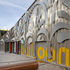 Exterior cladding was designed to be exciting for children