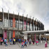 The interior and exterior spaces are visually linked to make the school feel more open