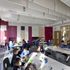 Classrooms are open and allow for optimum daylighting