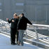Tourists enjoy the unobstructed views across London