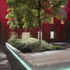 Vegetation can still grow as sunlight penetrates the courtyard still