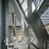 Shadows cast into the building breakup the large scale spaces