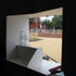 View from kiosk servery towards kids play area